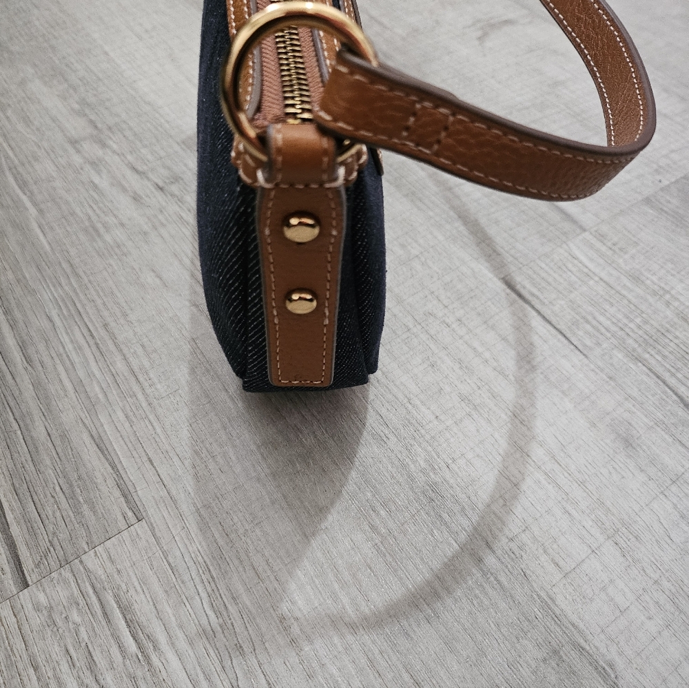 NWT Fossil Jolie Denim Small Crossbody Bag - Picture 3 of 6